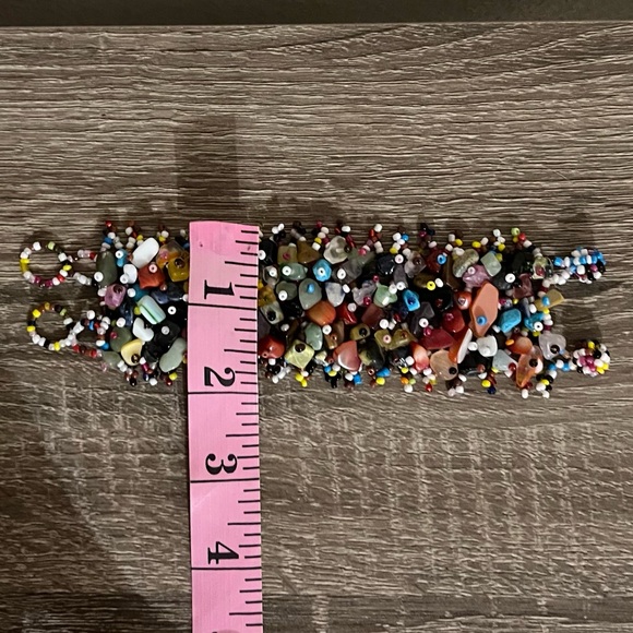 🖤 Colorful Beaded Stone Multi Bracelet Cuff - Picture 10 of 10
